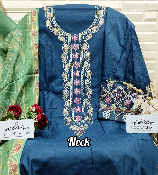 NJ 50 Noor Jahan Cotton Embroidery Salwar Kameez Wholesale Online